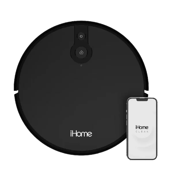 iHome AutoVac Eclipse Robot Vacuum with Mapping Technology, Ultra Strong Suction, 120 Min Runtime, App Connectivity